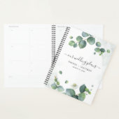 Eucalyptus Script Botanical Greenery Wedding Planner (Display)