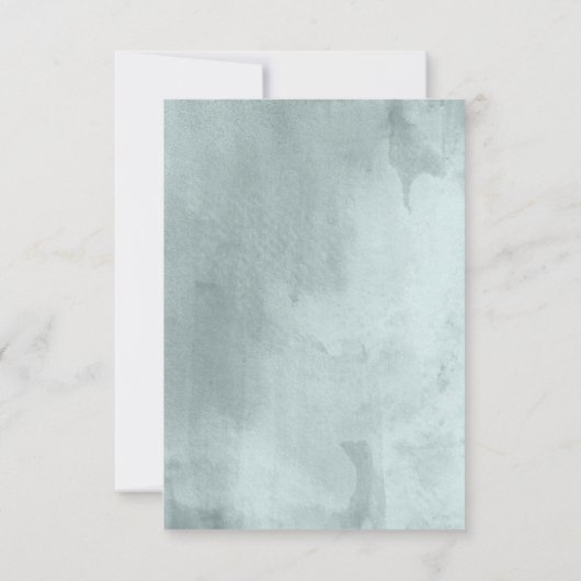 Eucalyptus Script Bruiloft RSVP (Achterkant)