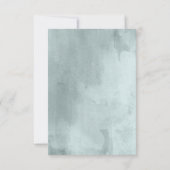 Eucalyptus Script Bruiloft RSVP Kaartje (Achterkant)