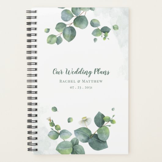 Eucalyptus Script de verdure Mariage botanique (Devant)