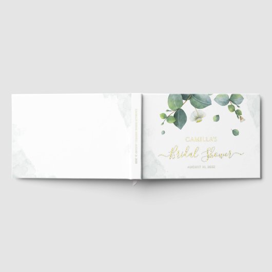 Eucalyptus Script Fête des mariées Gold Foil (Complet)