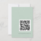 Eucalyptus Script QR Code Mariage RSVP (Dos)