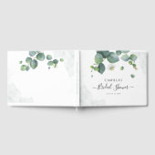 Eucalyptus Script Watercolor Bruiloftsfeest Gastenboek (Volledig)