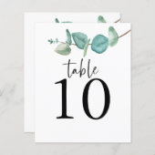 Eucalyptus Script Weddenlijstnummer (Voorkant / Achterkant)