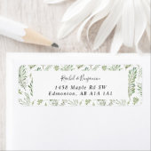 Eucalyptus Script Wedding Boho Chic Greenery Etiket (Insitu)