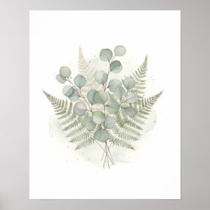 Eucalyptus Sereniteit Botanische Badkamer Muurkuns Poster