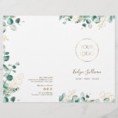 Eucalyptus service menu brochure (Voorkant)