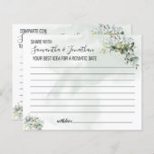 Eucalyptus Share date idea-douche tweetalig spel (Voorkant / Achterkant)