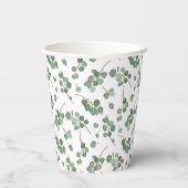 Eucalyptus Silver Dollar Papieren Bekers (Achterkant)