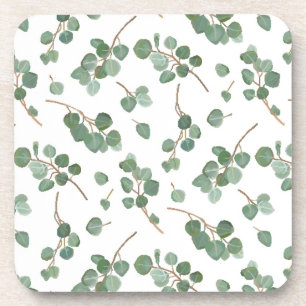 Eucalyptus Silver Dollar Tree Pattern Bier Onderzetter