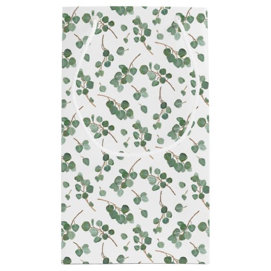 Eucalyptus Silver Dollar Tree Pattern Klein Cadeauzakje (Achterkant)