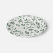 Eucalyptus Silver Dollar Tree Pattern Papieren Bordje (Gekanteld)
