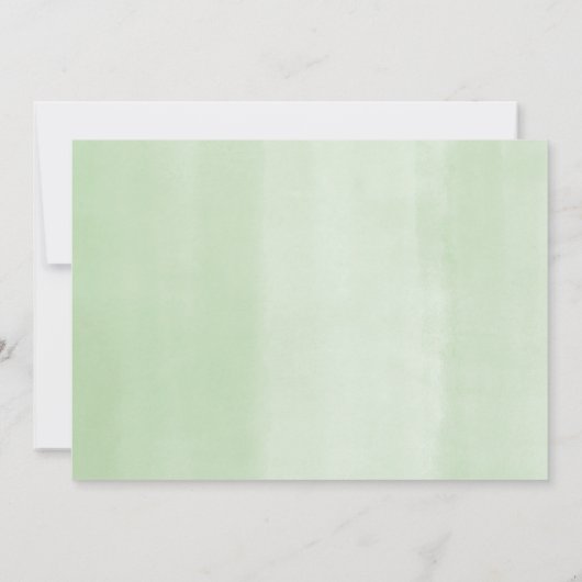 Eucalyptus simple faire-part de naissance bébé mod (Dos)