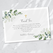 Eucalyptus Simple Script Funeral