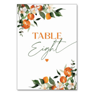 Eucalyptus sinaasappels citrus thema tabel nummer  kaart