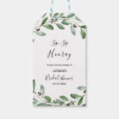 Eucalyptus Sip Sip Hooray Vrijgezellenfeest Cadeaulabel (Voorkant)