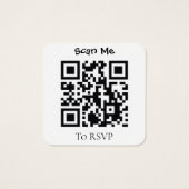 Eucalyptus site Mariage de verdure QR Code RSVP (Dos)