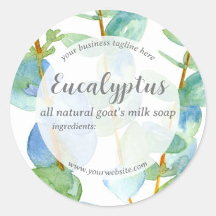 Eucalyptus Soap fait main Étiquette de produit de