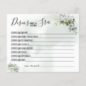 Eucalyptus souhaite que le bientôt être la carte d (Dos)