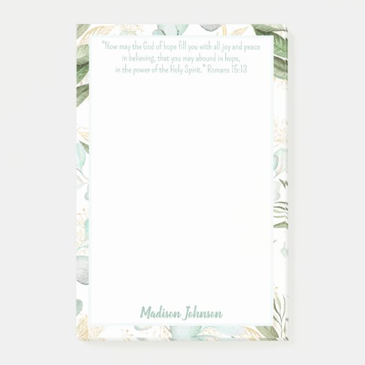Eucalyptus - Speciaal scriptpapier Post-it® Notes (Voorkant)