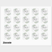 Eucalyptus Spread Love Not Germs Hand Sanitizer Sq Vierkante Sticker (Vel)