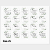 Eucalyptus Spread Love Not Germs Hand Sanitizer Sq Vierkante Sticker (Vel)