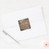 Eucalyptus Spread Love Not Germs Hand Sanitizer Sq Vierkante Sticker (Envelop)
