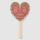 Eucalyptus Starfish Herfst Autumn terracotta Handwaaier (Achterkant)