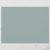 Eucalyptus Stems Programme de mariage plié (Dos)