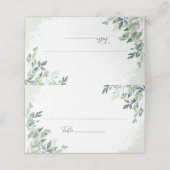 Eucalyptus Succulent Geometric Lijst Wedding (Buitenkant ongevouwen)