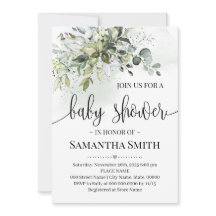 Eucalyptus succulent greenery baby shower