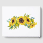 Eucalyptus Sunflower Handschrift Guestbook Gastenboek (Achterkant)