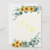 Eucalyptus Sunflower Invitation (Dos)