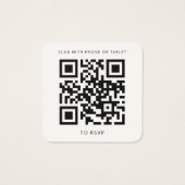 Eucalyptus Sunflower QR Code Site Mariage RSVP (Dos)