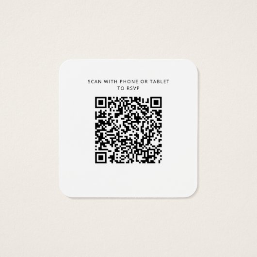 Eucalyptus Sunflower QR Code Site Mariage RSVP (Dos)