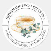 Eucalyptus Tea Modern label (Voorkant)
