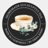 Eucalyptus Tea Modern label (Voorkant)