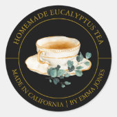 Eucalyptus Tea Modern label (Voorkant)