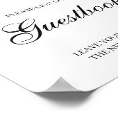 Eucalyptus Teken Ons Gastboek Trouwposter Bord Poster (Hoek)