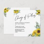 Eucalyptus tournesol Changement de plan Carte Mari (Devant / Derrière)