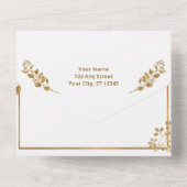 Eucalyptus tous en un mariage invitations (Verso)