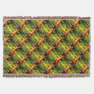 Eucalyptus Tree Lined Avenue Pointillisme Art Deken