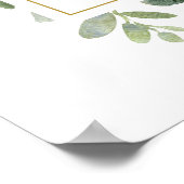 Eucalyptus Trouw Welkom Bord Poster (Hoek)
