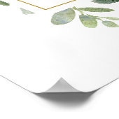 Eucalyptus Trouw Welkomstbord Poster (Hoek)