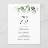 Eucalyptus Trouwtafel Nummer (Voorkant)