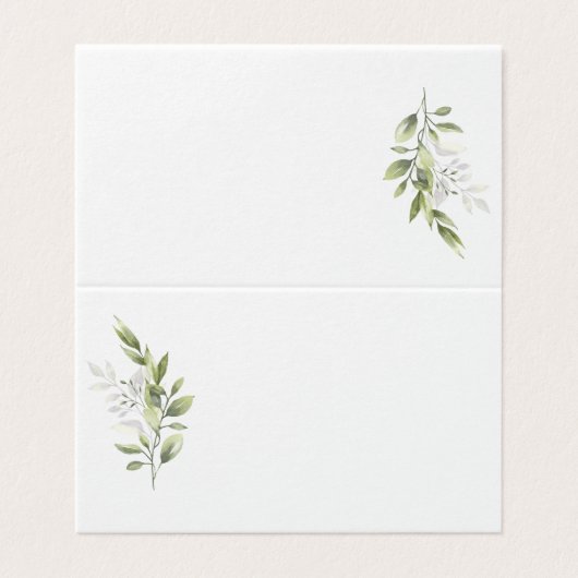 Eucalyptus Trouwtafel Nummers Kaart (Buitenkant ongevouwen)