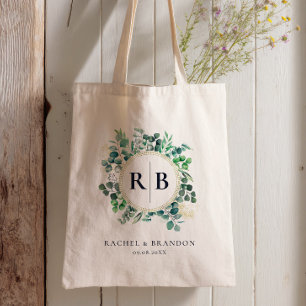 Eucalyptus Tuin Groene Huwelijks Welkom Tote Bag