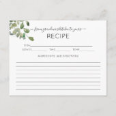 Eucalyptus uit de keukenRecipe Kaart van oma (Voorkant)