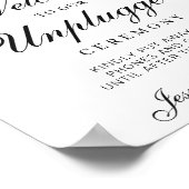 Eucalyptus Unplugged Weduwschap Welkomstteken Post Poster (Hoek)