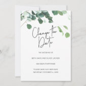 Eucalyptus Verander de datum die het huwelijk uits Aankondiging (Voorkant)